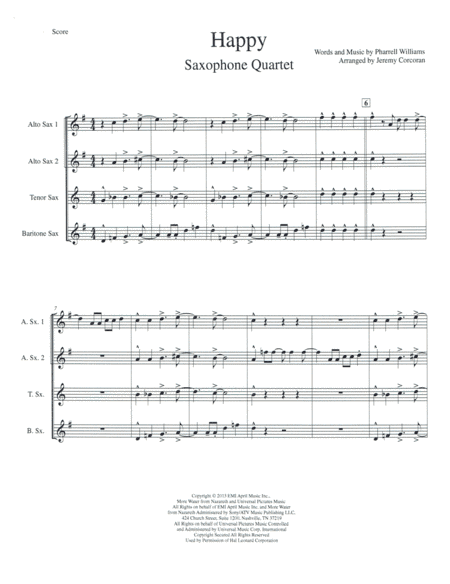 Happy (arr. Jeremy Corcoran)