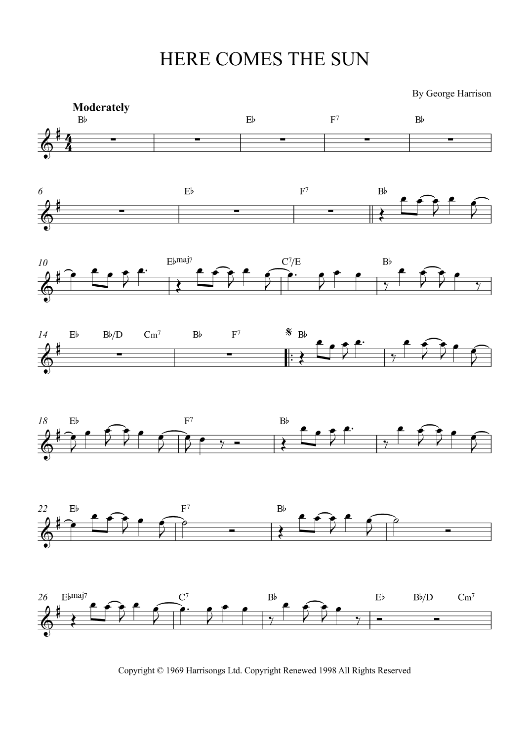 Here Comes The Sun (arr. Alex Nunes Rodrigues)