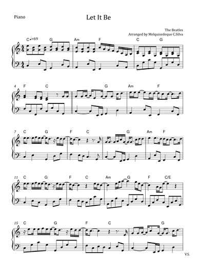 Let It Be (arr. Melquisedeque C.Silva)