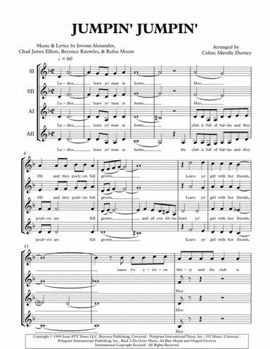 Jumpin, Jumpin (arr. Celine Durney)