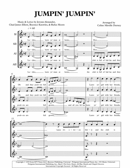 Jumpin, Jumpin (arr. Celine Durney)