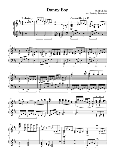 Danny Boy (arr. Berkeley Rousseau)