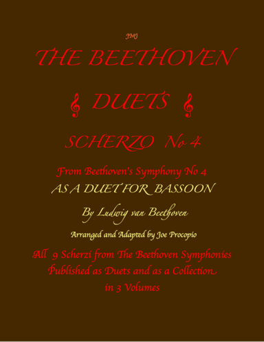 The Beethoven Duets For Bassoon Scherzo No. 4 (arr. Joe Procopio)