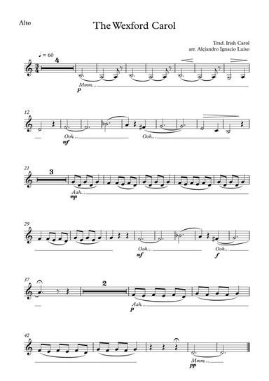 The Wexford Carol (arr. Alejandro Ignacio Luiso)