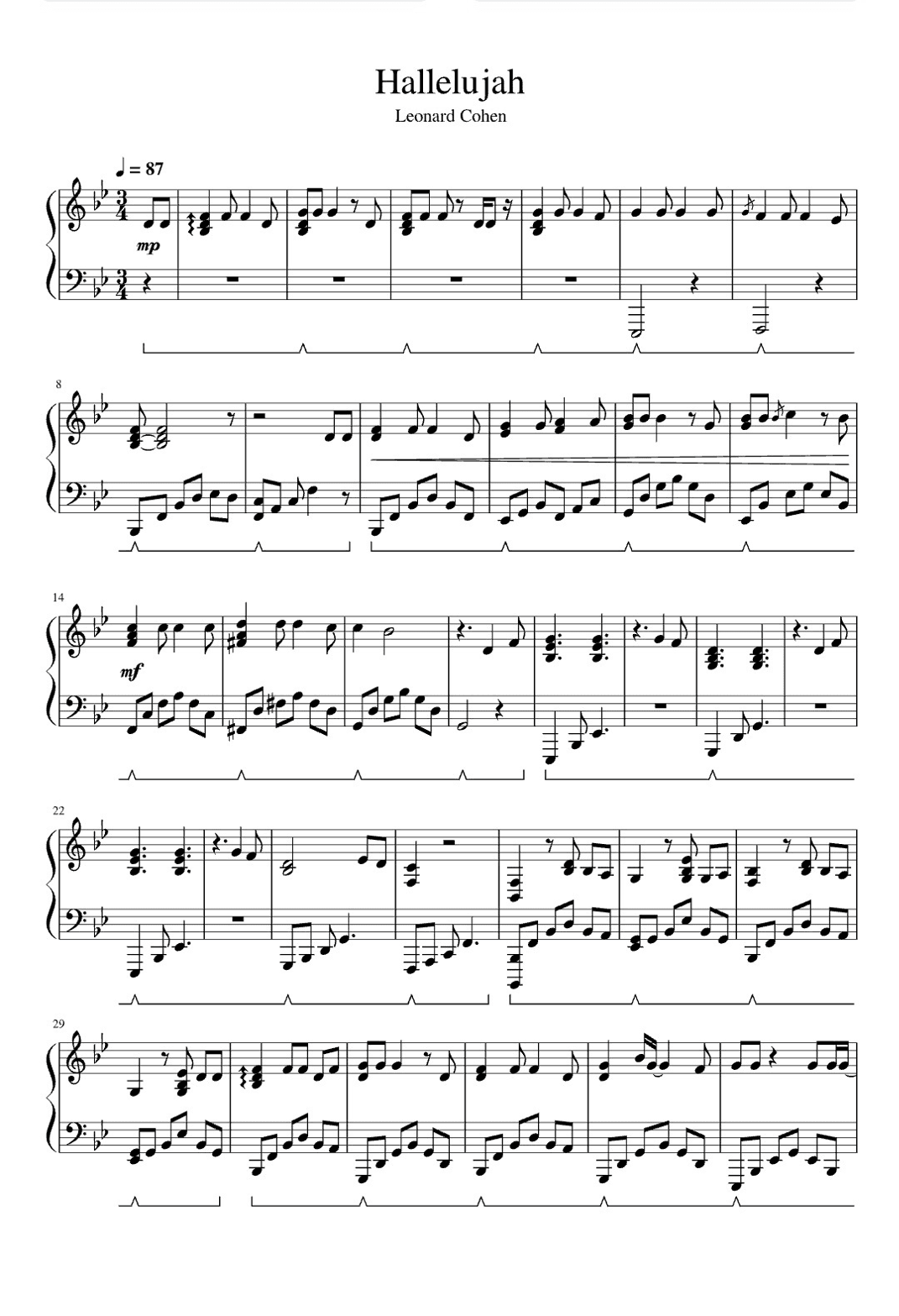 Hallelujah (arr. eduardo)