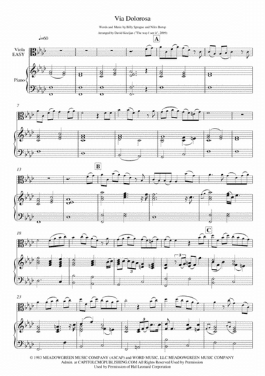 Via Dolorosa (arr. David Kocijan)