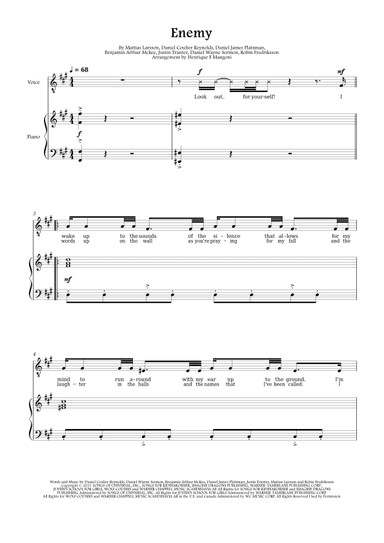Enemy (arr. Henrique F Mangoni)