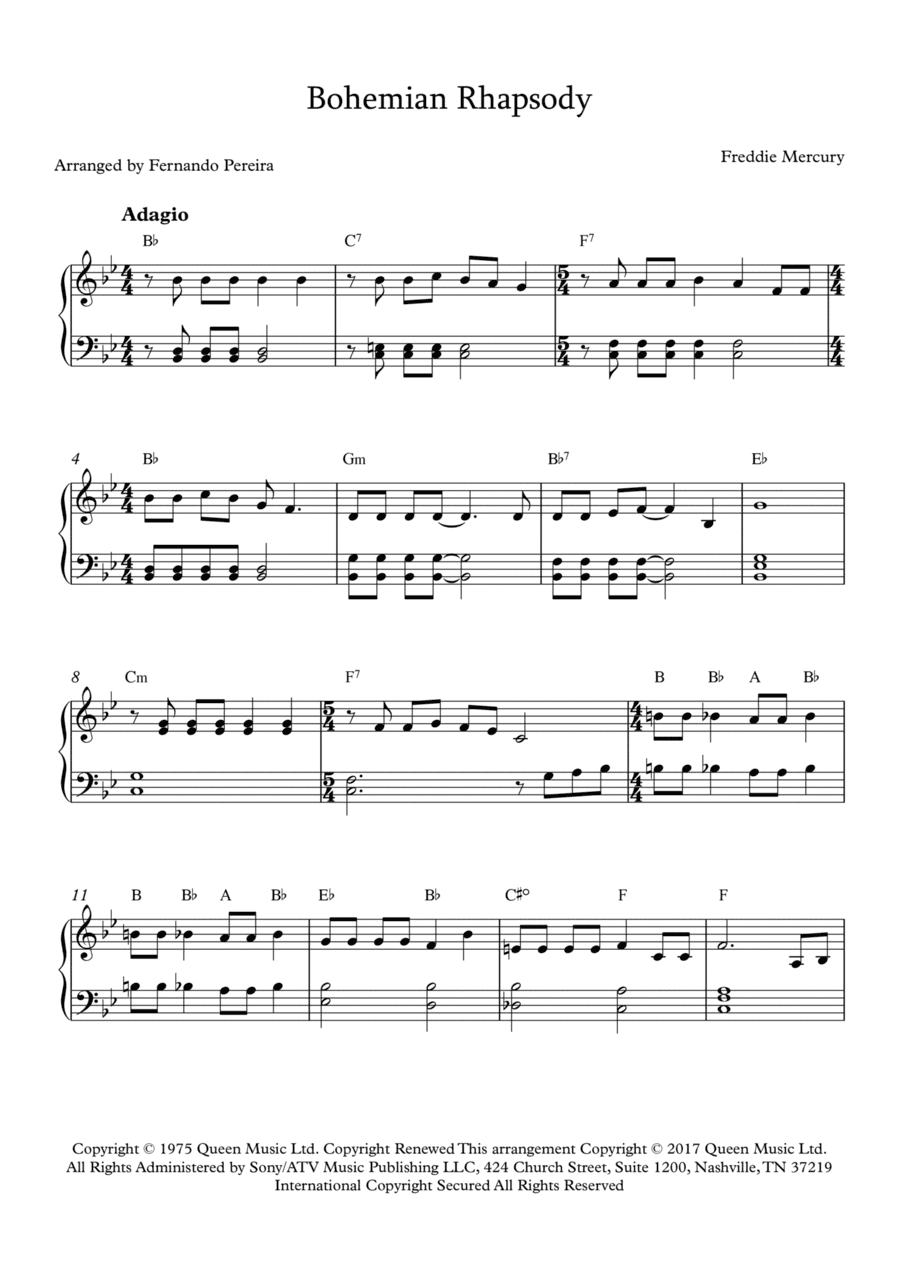 Bohemian Rhapsody (arr. Fernando Pereira)