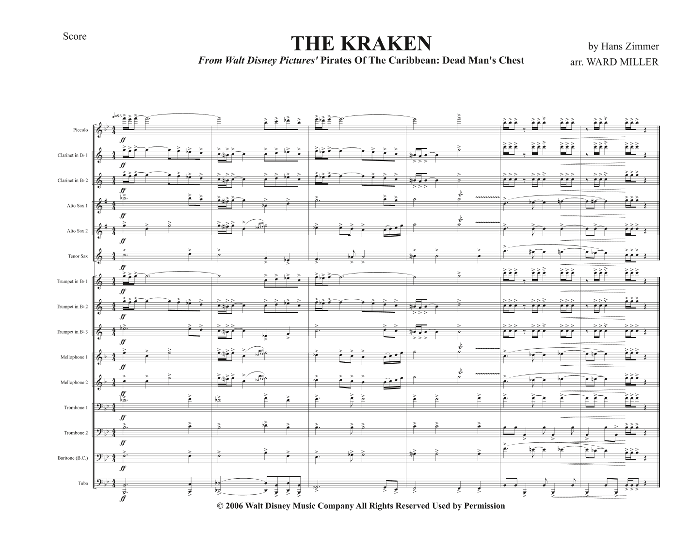The Kraken (arr. Ward Miller)