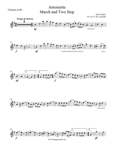 Antoinette (arr. Nick Lacanski)