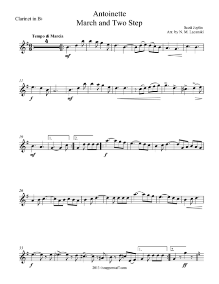 Antoinette (arr. Nick Lacanski)