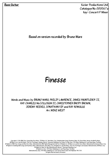 Finesse (arr. Arr. Mike West)