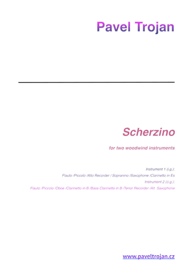 Scherzino for two woodwind instruments