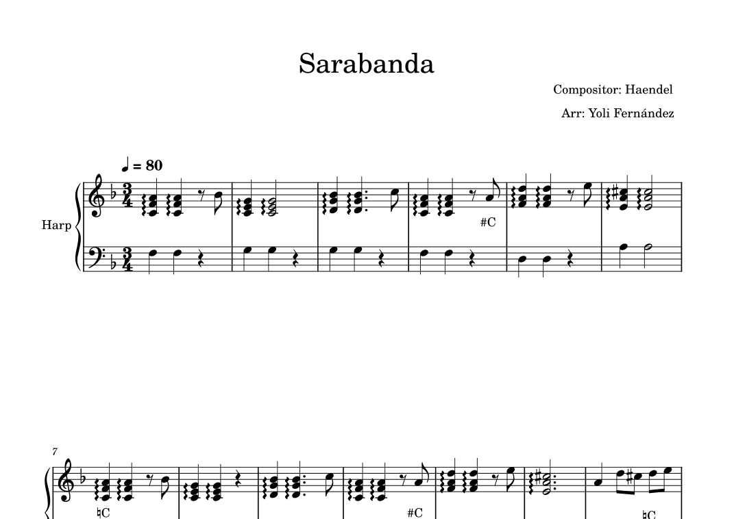 Sarabanda (arr. Yoli Fernández)