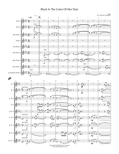 Black Is The Color Of Her Hair (arr. Myrick Crampton)