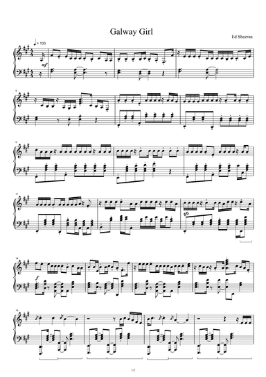 Galway Girl (arr. Ed Sheeran)