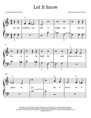 Let It Snow! Let It Snow! Let It Snow! (arr. Shine)