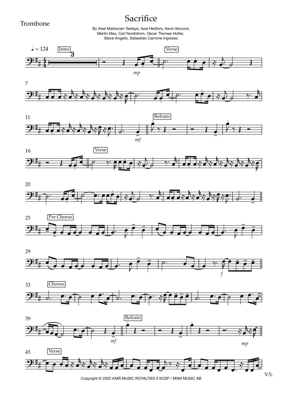 Sacrifice (arr. Matt Luff)
