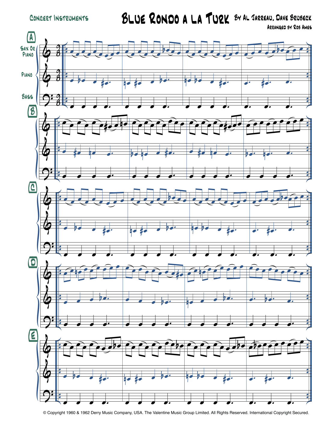 Blue Rondo A La Turk (arr. Rob Ames)