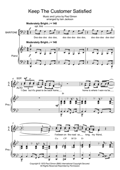 Keep The Customer Satisfied (arr. Iain Jackson)