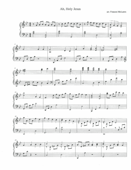 Ah, Holy Jesus (arr. Frances O. McLaren)