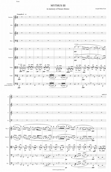 MYTHUS for Choir and String Orchestra - Stanza 3