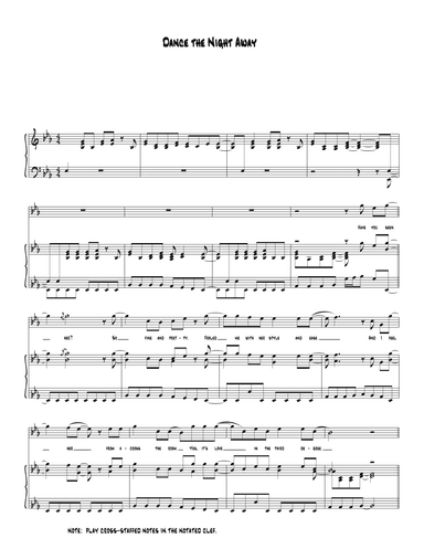 Dance The Night Away (arr. Biegler)