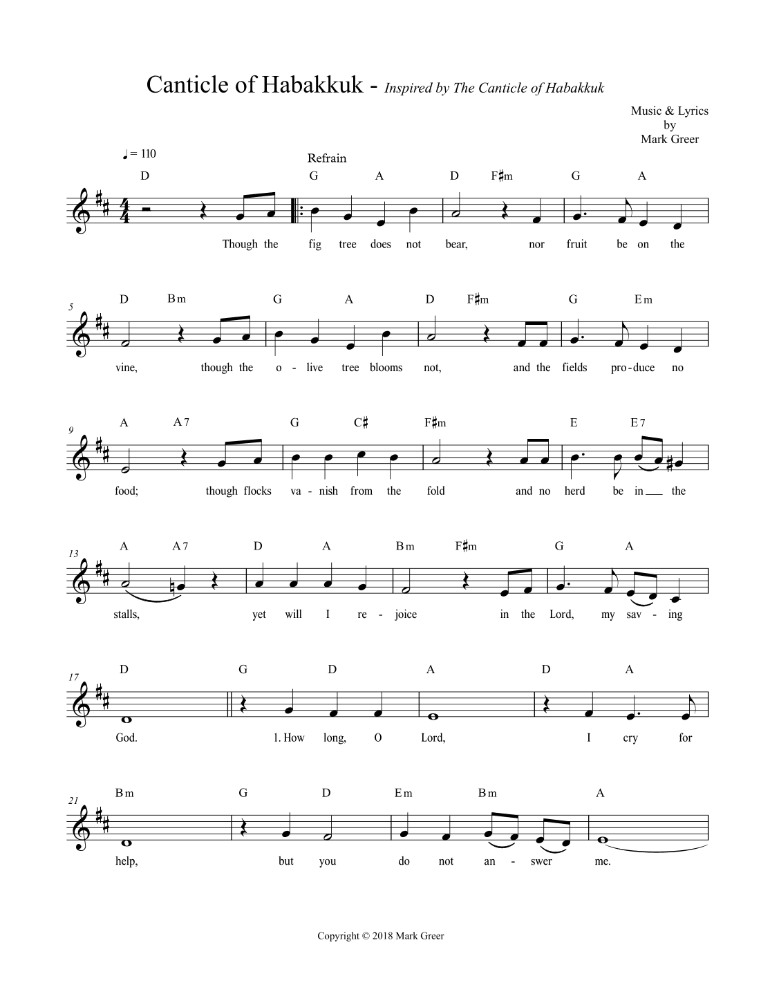 Canticle of Habakkuk