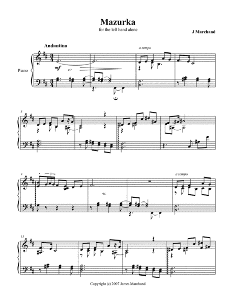Mazurka in B Minor