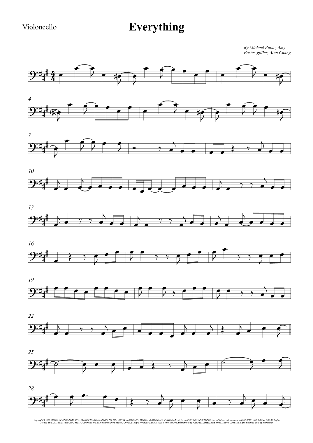 Everything (arr. Wesley S. SIlva)