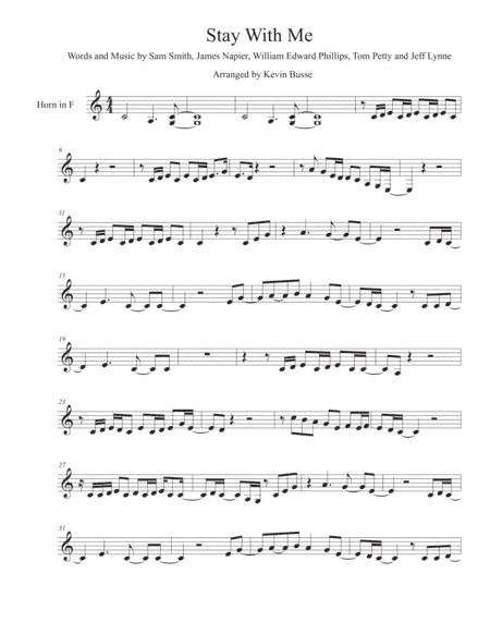 Stay With Me (arr. Kevin Busse)