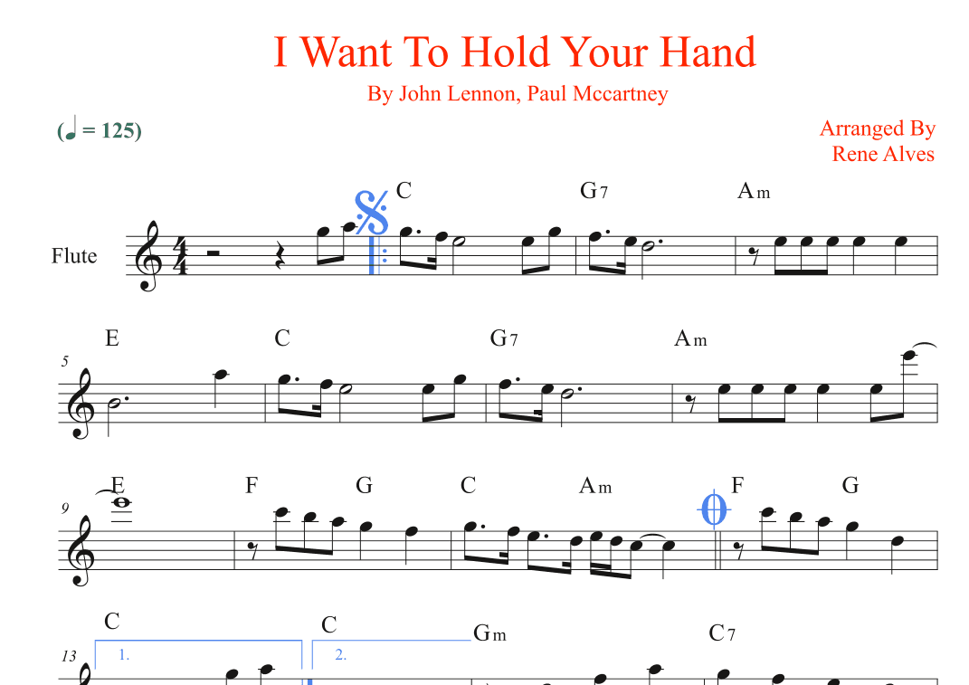 I Want To Hold Your Hand (arr. Rene Alves)