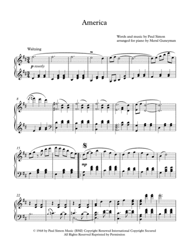 America (arr. Meral Guneyman)