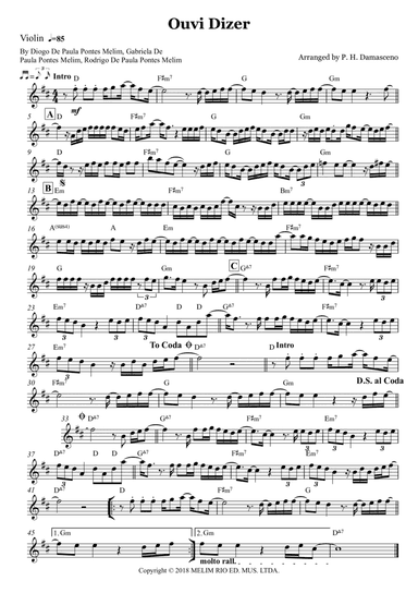 Ouvi Dizer (arr. P.H. Damasceno)