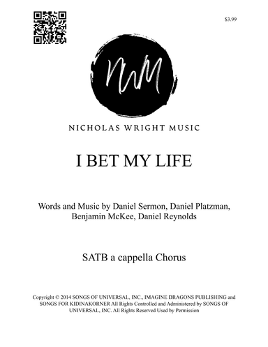 I Bet My Life (arr. Nicholas Wright)