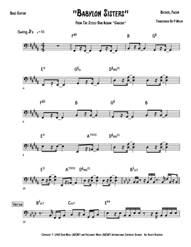 Babylon Sisters (arr. Accubass)