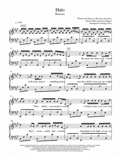 Halo (arr. Orange Note)