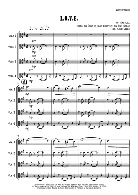L-O-V-E (arr. Alison Gillies)