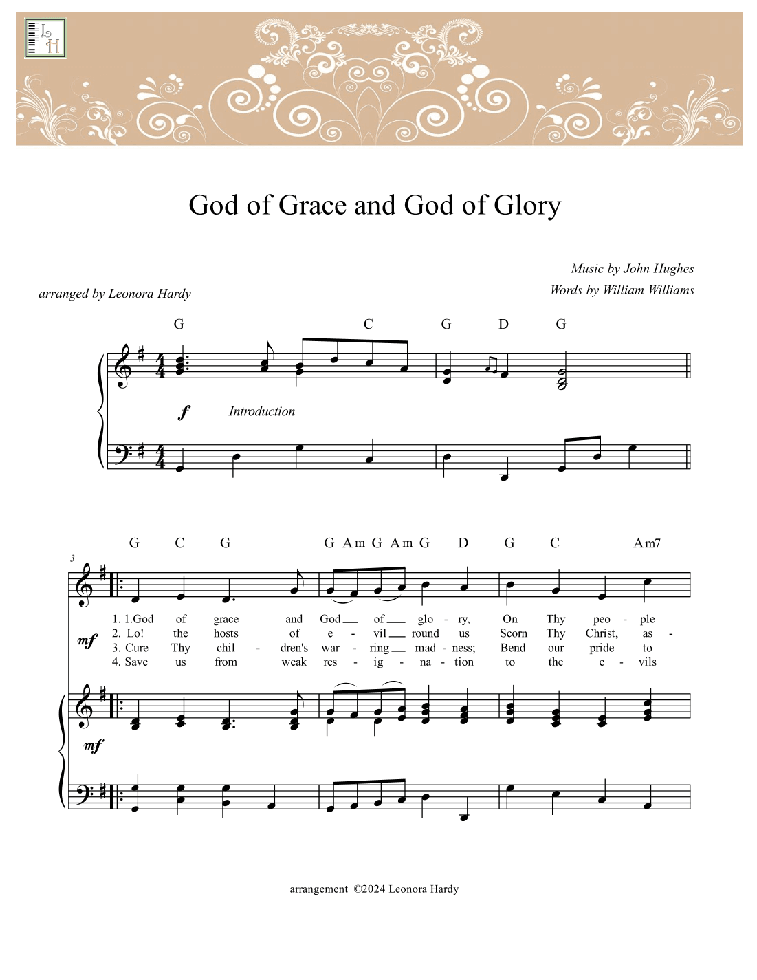 God of Grace and God of Glory (arr. Leonora Hardy)