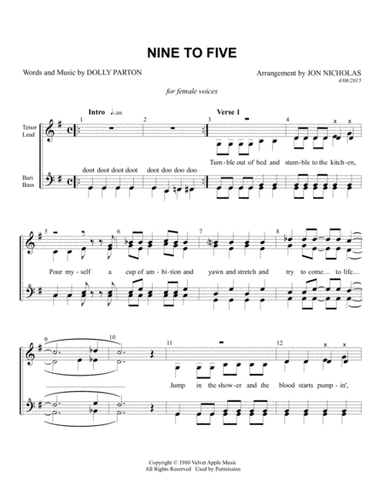 Nine To Five (arr. Jon Nicholas)