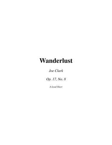 Wanderlust