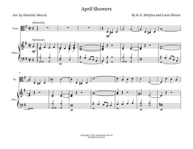 April Showers (arr. Dominic Meccia)