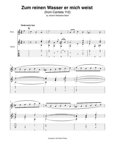Zum reinen Wasser er mich weist (Excerpt) (arr. Mark Phillips)