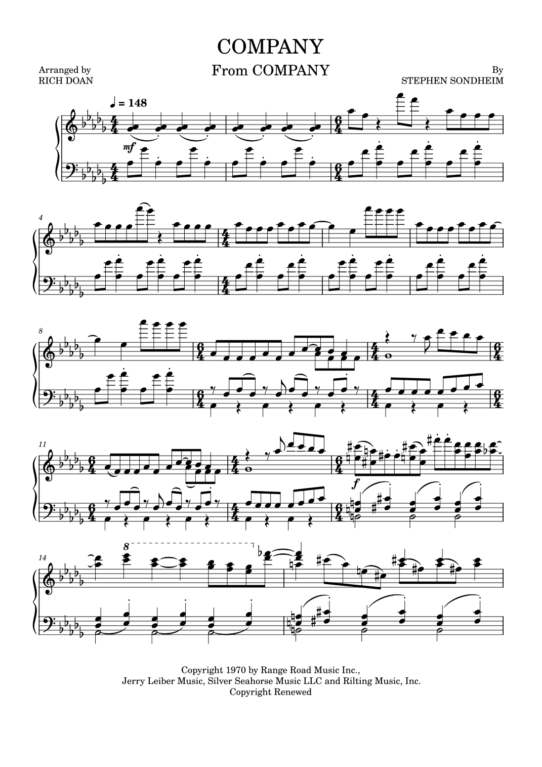 Company (arr. Rich Doan)