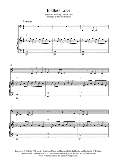 Endless Love (arr. Kaiserin Rebecca)
