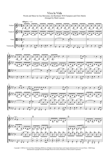 Viva La Vida (arr. Mark Lansom)