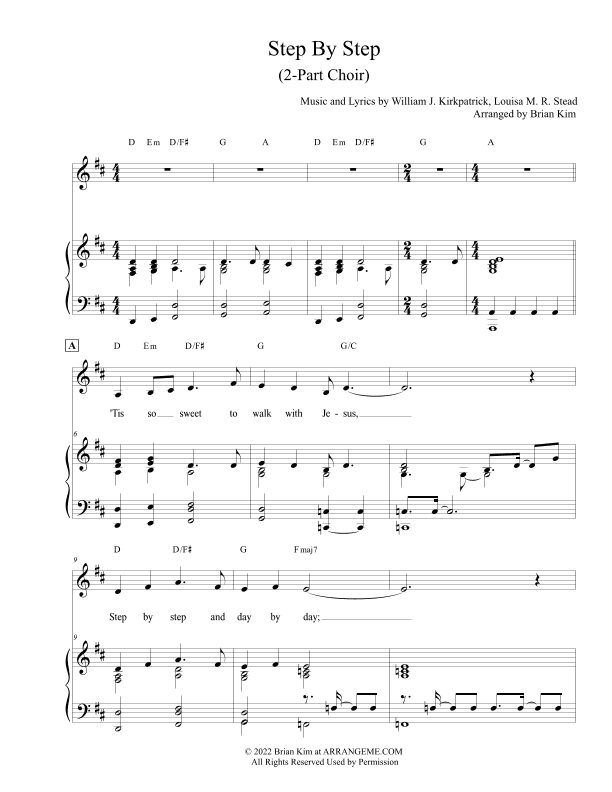 Step By Step (arr. Brian Kim)