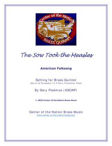 The Sow Took the Measles (arr. Gary Fladmoe (ASCAP))