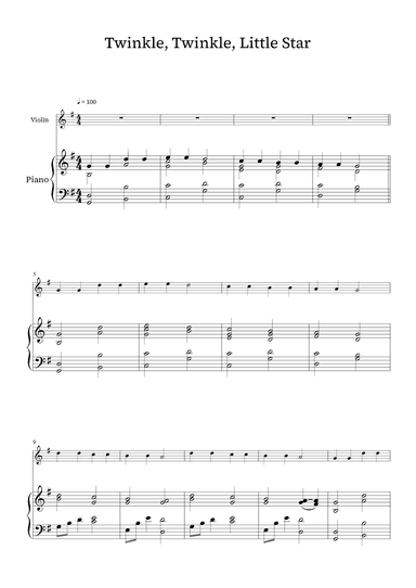 Twinkle Twinkle Little Star (arr. Richard Nicks)
