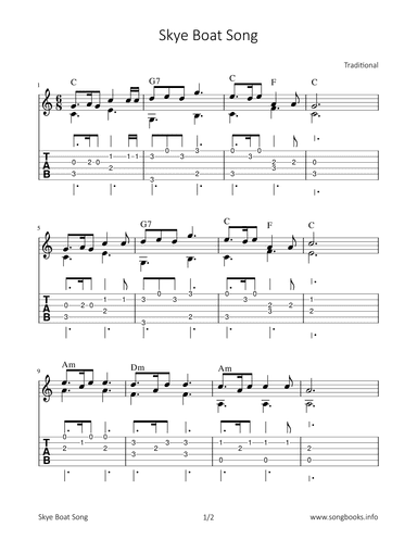 Sky Boat Song (arr. Bettina Schipp)